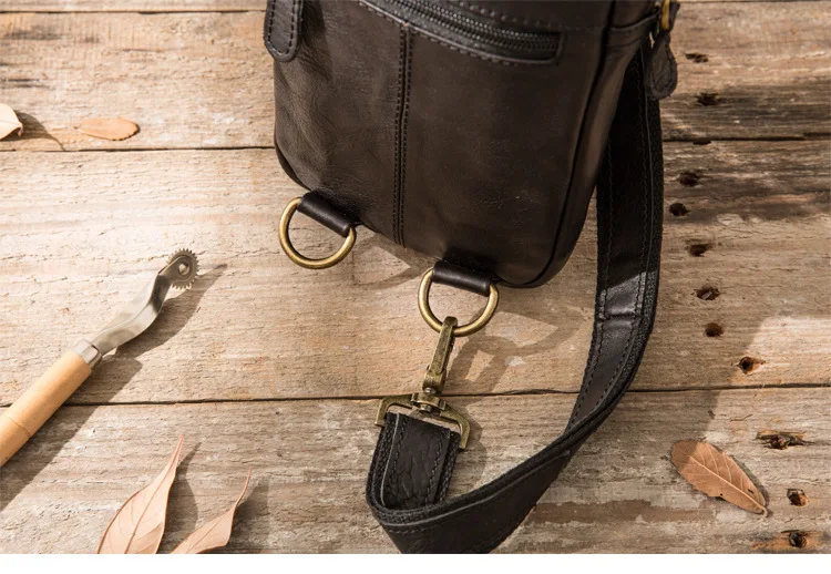 Para Homens Feminino Genuíno Sling Saco de