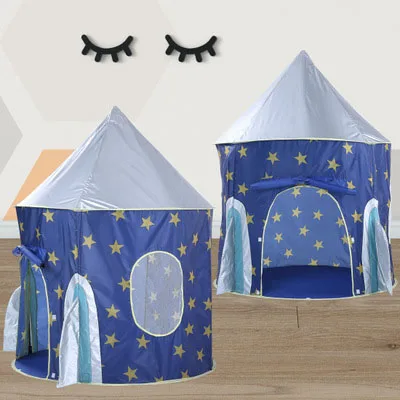 Wonder Space принцесса Единорог Игровая палатка, сказочный Единорог всплывающий игровой домик для детей, девичий замок для дома и улицы, вечерние мечты - Цвет: Оранжевый