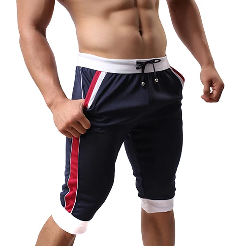Aimpact сетчатые мужские шорты для бодибилдинга, фитнеса, летняя одежда для отдыха, домашняя одежда, шорты для тренировок, спортивные шорты для мужчин SXZ048 - Цвет: RoyalBlue