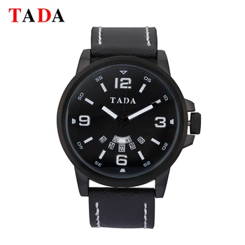 

TADA Fashion Luxury Brand Men Waterproof Military Sports Watches Men's Quartz Analog Leather Wrist Watch relogio masculin