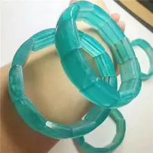 Природный Амазонит из драгоценных камней, драгоценных камней, Квадратные бусины, браслет 15*7 м