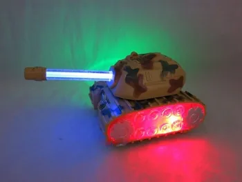 

Colorful Music Electric Tank Children Plastic Toy Tanks Light Armored Vehicles Electronic Flashing 2020