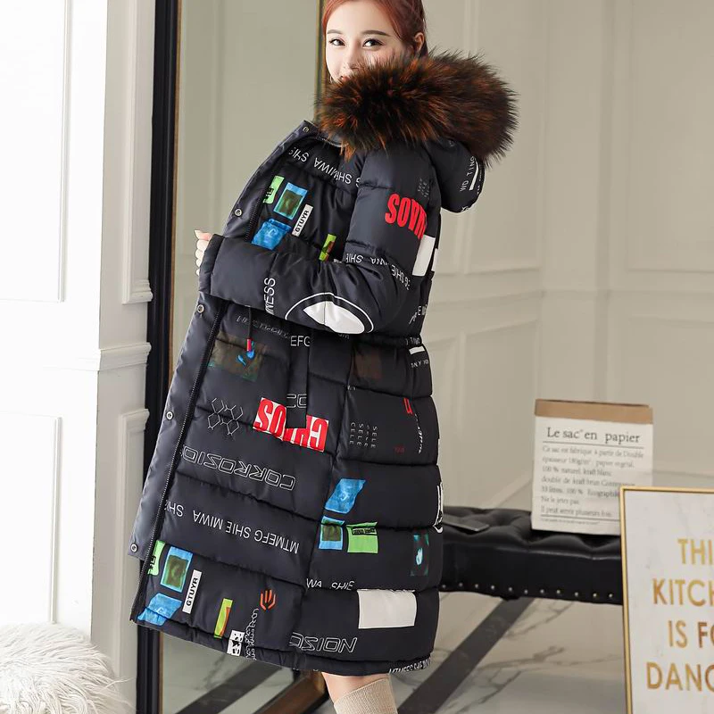 Vestes gris army Capuche Coton Taille Veste Fourrure Chaud À Femmes D'hiver Rembourré Green Col De Plus caramel Manteau Femme Grand Capuchon noir 2018 Long Beige Ouatée Parka 4qSXww