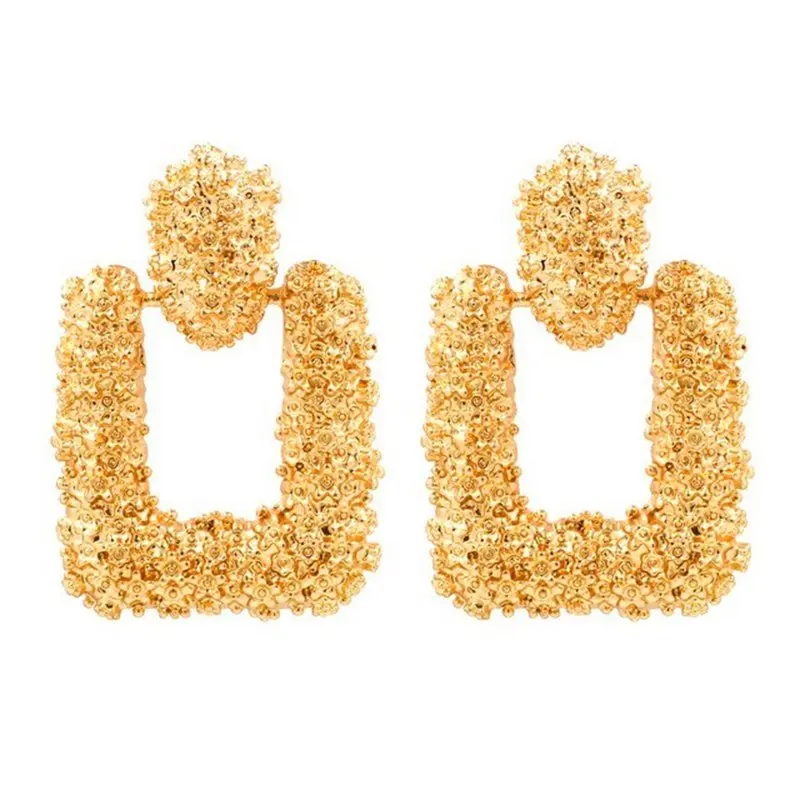 Новые модные Висячие серьги для женщин ZA геометрические серьги для свадебной вечеринки винтажные подарки богемные ювелирные изделия - Окраска металла: 848 Gold