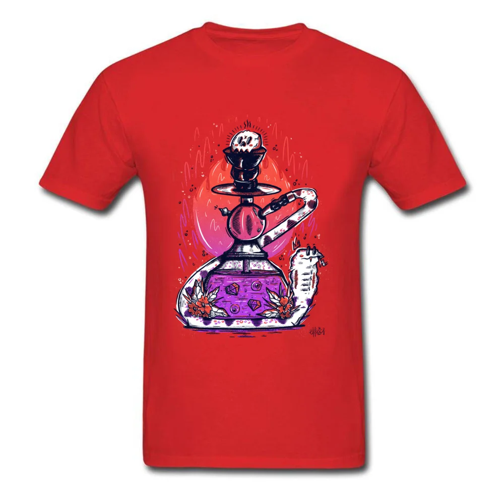 Graphic Mens T Shirts Shisha In The Grass Custom Tops T Shirt 100% Cotton Fabric Short Sleeve Leisure T Shirts O-Neck Shisha In The Grass red