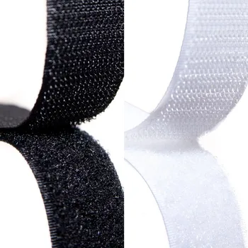 

25mm White and Black Hook and Loop / Roll - 2M/pair Sew On Strap ( non adhesive ) MST01/02-3