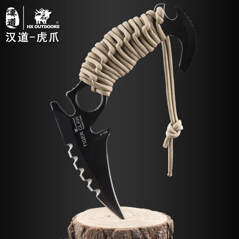 

HX Outdoors Tactical Karambit Knife Cs go Camping Survival Hunting Claw Knives EDC Multi Purpose Tools D2 Blade Hunting Knife