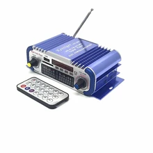 20w 2 Channels Mini Car Amplifier Portable Audio Power Amplifier Support Mp3 SD-Card FM/USB Player Digital Display