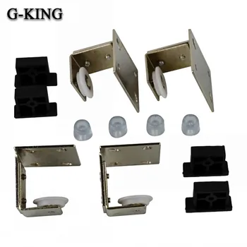 

The concept of Qi plug-in single fan door sliding door moving wheel monorail back loading doors bathroom cabinet door wheel