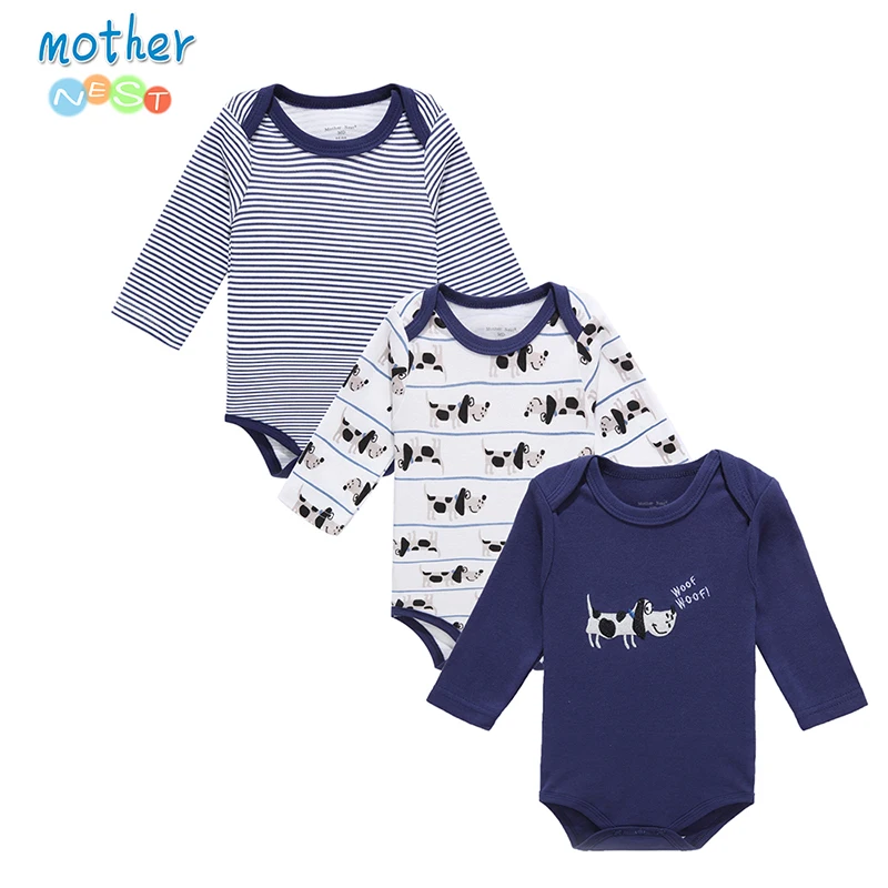 

Mother Nest 2017 Autumn Baby Boy Clothes Long sleeve 3pcs Sport Suit Baby Clothing Set Newborn Infant Clothing