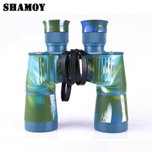 SHAMOY 7*50 военные HD Широкий формат бинокулярный ручной Открытый Отдых на природе Охота бинокль поле очки Телескоп B750