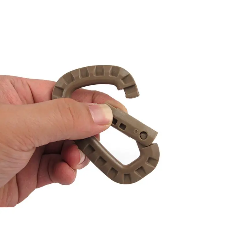 

Mini Link Carabiner Climb Clasp Clip Hook Backpack Molle System D Buckle Military Outdoor Bag Camping Climbing Accessories