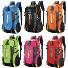 40L 6 colores deportes al aire libre mochila de alpinismo escalada Camping senderismo Trekking mochila de viaje resistente al agua cubierta bolsas para bicicleta
