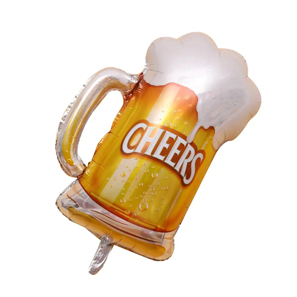 Happy Birthday Wine Glasses Balloons Foil Balloons Mylar Balloons