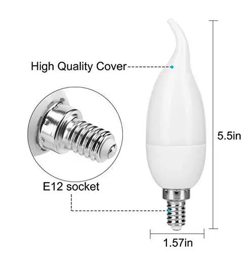 modo lâmpadas de vela, ponta da chama 8 pacote