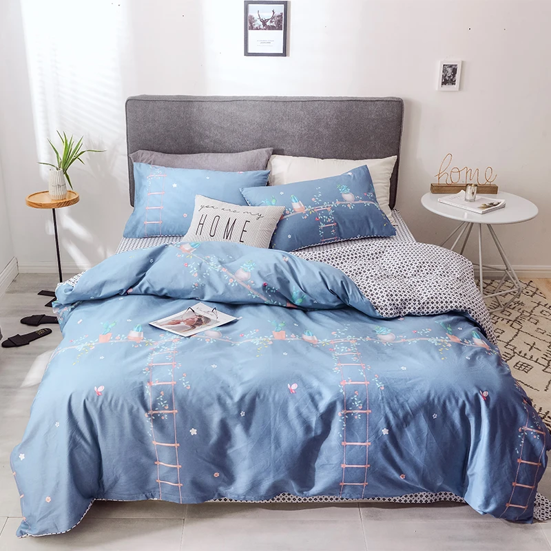 

Fashion Duvet Cover Set Bed Cotton Linens Pillowcase 3/4pcs Bedding Bed Set Bedding Full Queen King 3 Size