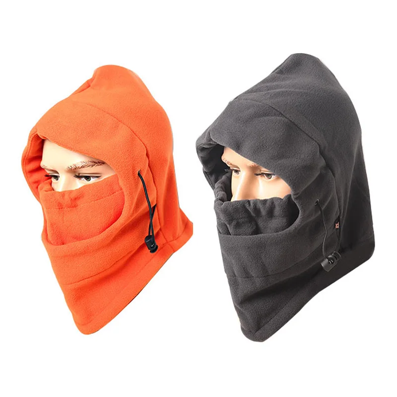 2019 Winter Windproof Hiking Caps Men Warm Thermal Fleece Balaclava Face Beanies Ski Bike Motorcycle Neck Warmer Helmet Hat | Спорт и