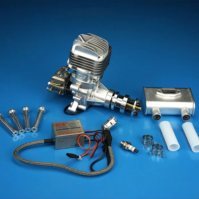 DLE35RA 35cc газовый двигатель для RC самолета фиксированная модель крыла однотактный два выхлопа ветра холодные руки старт после хода