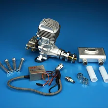 DLE35RA 35cc газовый двигатель для RC самолета фиксированная модель крыла однотактный два выхлопа ветра холодные руки старт после хода