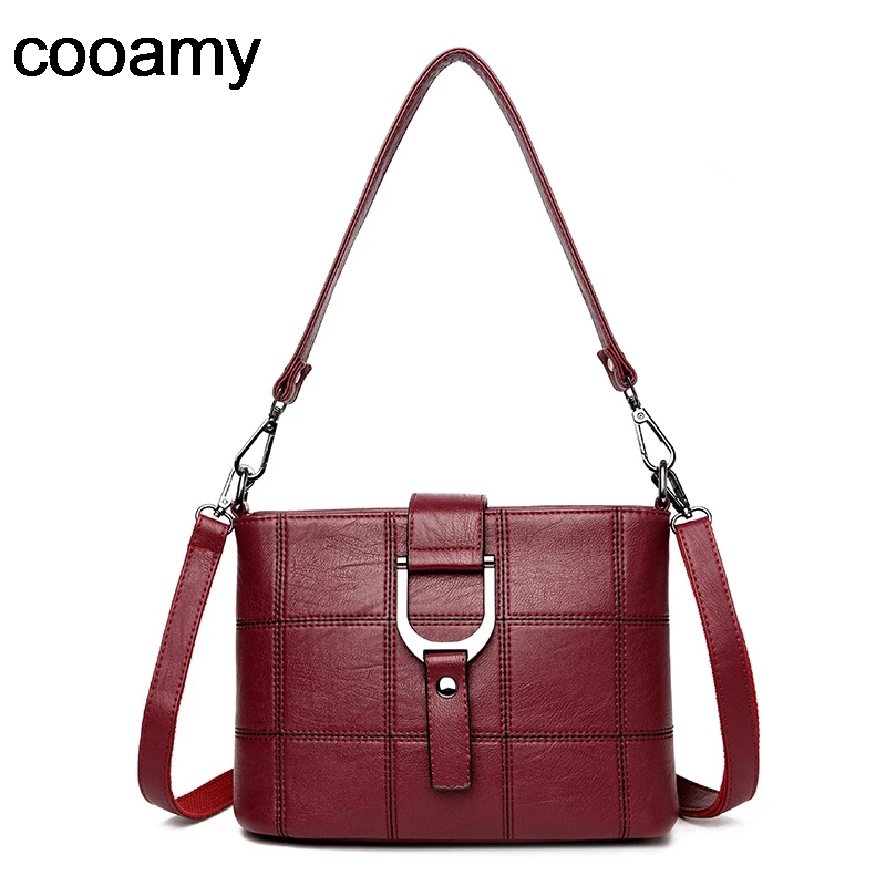 Goede Kleine Crossbody Tassen Vrouwen Schoudertassen Plaid Nieuwe PU Lederen Luxe Handtassen Cover Vrouwen Tassen Designer Hoge Kwaliteit Zacht Sac