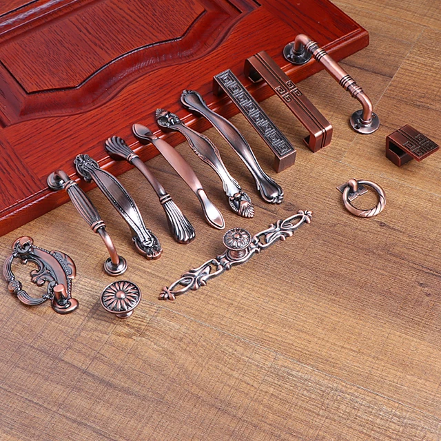 Best Offers European Zinc Alloy Red ancient Cabinet Handles Wadrobe Door Pulls Drawer Knobs Kitchen Cupboard Handles Furniture Handle Best Offers European Zinc Alloy Red ancient Cabinet Handles Wadrobe Door Pulls Drawer Knobs Kitchen Cupboard Handles Furniture Handle