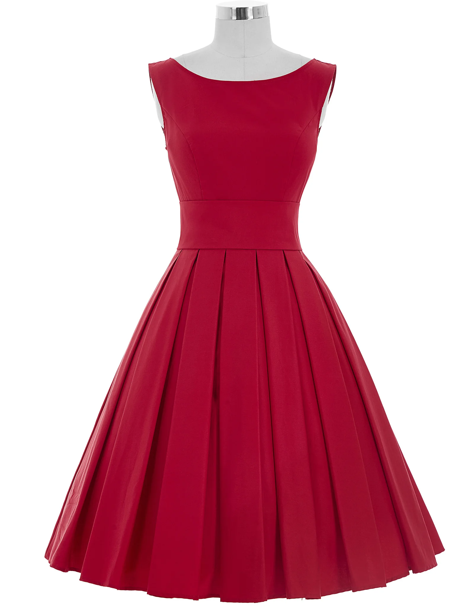 

VINTAGE 50s 60s STYLE SWING EVENING PROM PARTY HOUSEWIFE PINUP TEA DRESS V-BACK