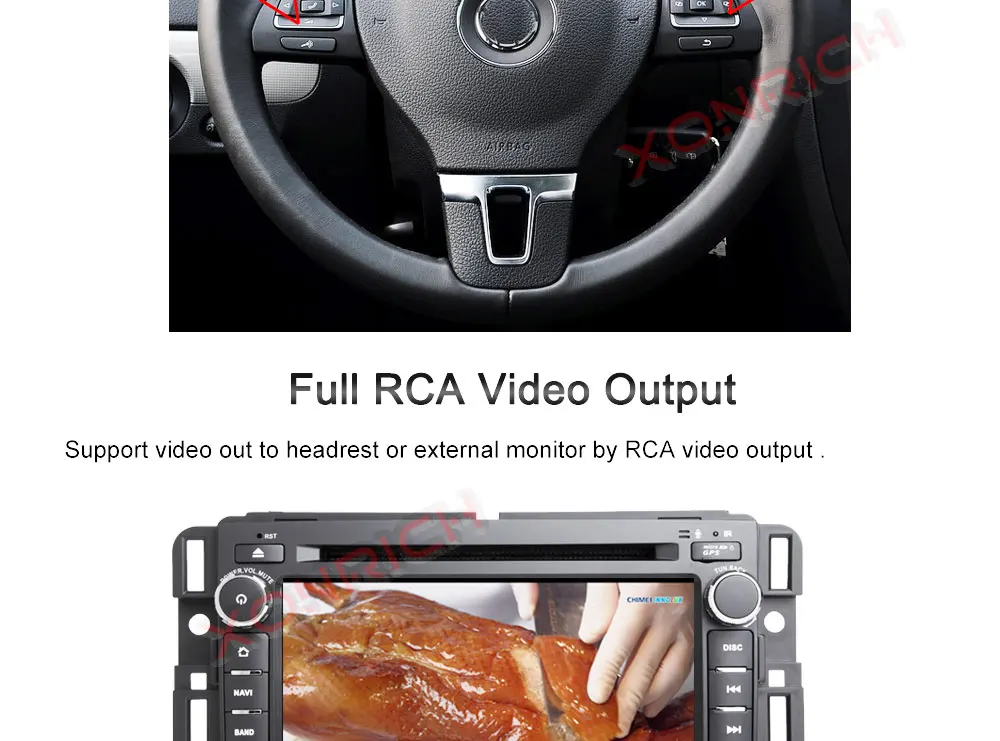 Sale 7 inch Head Unit Android 8.1 Car Radio Stereo Audio GPS Navigation For Chevrolet Traverse Tahoe Suburban GMC Multimedia player 17