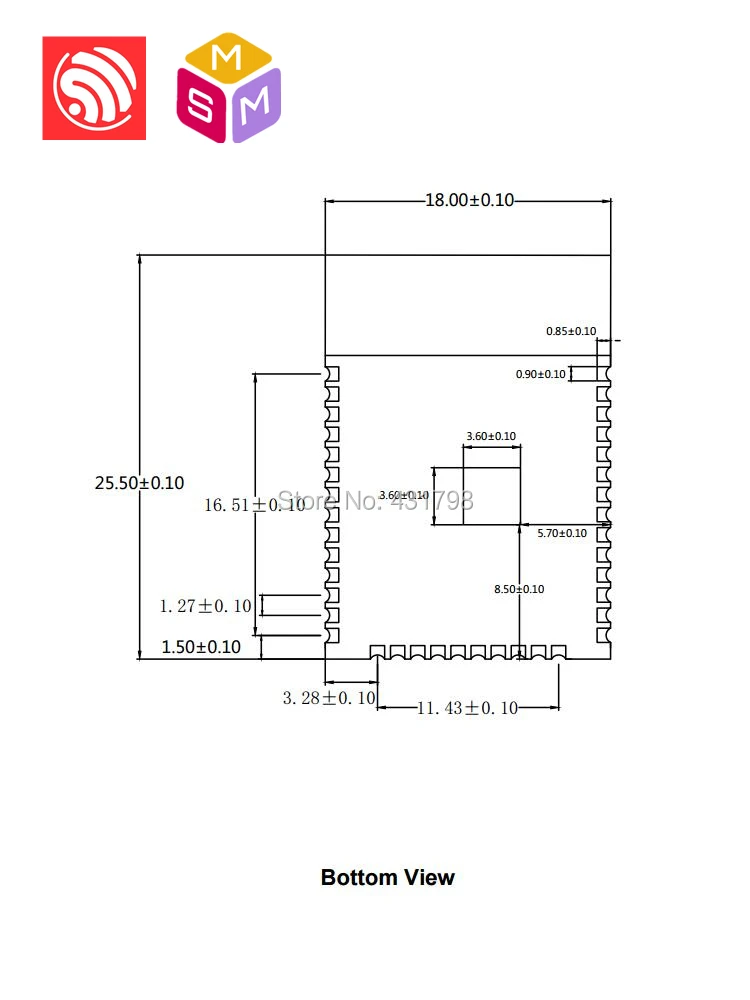 ESP32-WROVER-IB AIoT Espressif SoC двухъядерный Wi-Fi и BT/BLE модуль беспроводной/Прозрачная передача/последовательный порт/SPI/Bluetooth