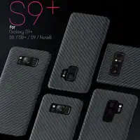 高級カーボンファイバーケースサムスンギャラクシー S10 プラス S8 S9 プラス注 10 注 9 8 マットアラミド繊維ケース超薄型携帯電話のカバー