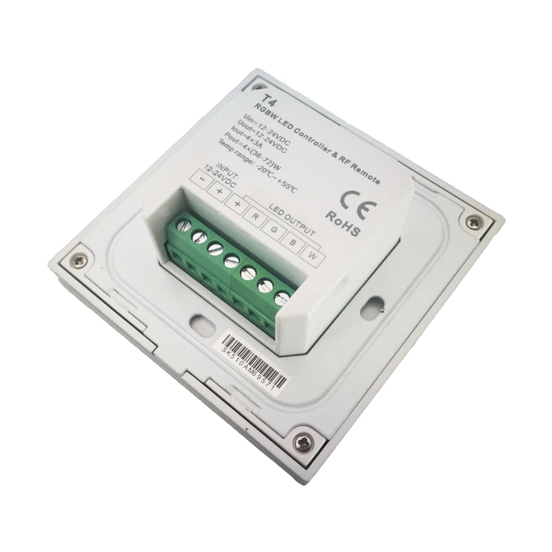 Новый светодиодный Rgbw полосы Управление AC/DC 12V 24V 144W 288W 3A * 4CH Выход Стекло