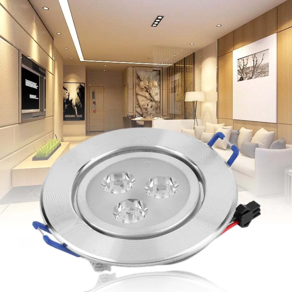 New 3W LED Recessed Ceiling Downlight Spot Lamp Bulb Light W/ Driver
