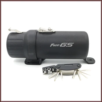 

Universal Off-Road Waterproof Tube Gloves Storage Box For BMW F800GS F800S F800ST F800R with Anti-theft Lock 6 in 1 tool