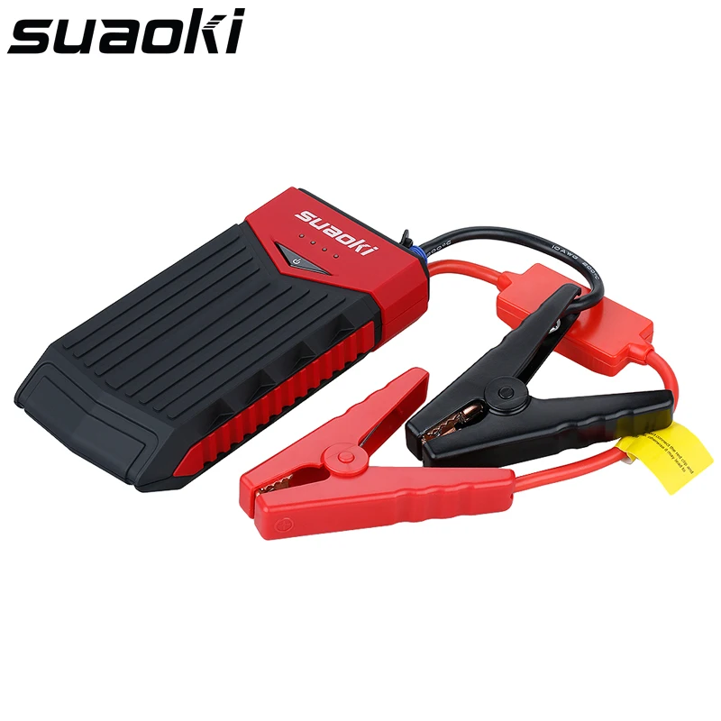 Prix pour Suaoki T10 400 Pic 12000 mAh Portable Démarreur de Saut De Voiture Batterie Jumper Booster avec Double USB De Charge Port UE PLUG Prix pour Suaoki T10 400 Pic 12000 mAh Portable Démarreur de Saut De Voiture Batterie Jumper Booster avec Double USB De Charge Port UE PLUG