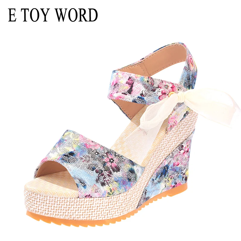 

New Arrival Ladies Shoes Women Sandals Summer Open Toe Fish Head Fashion Platform High Heels Wedge Sandals Female Shoes Women