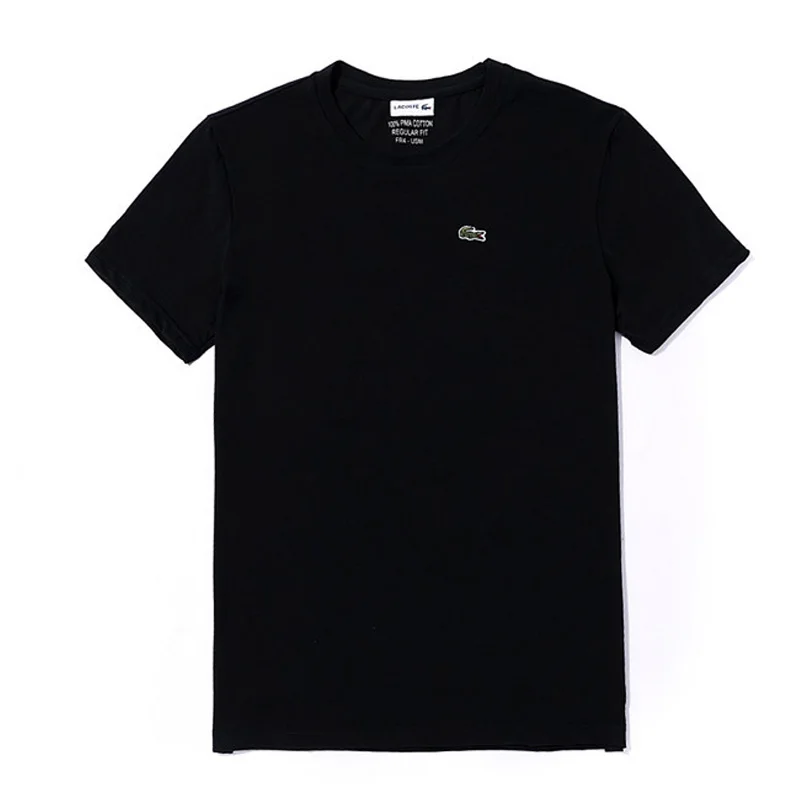Lacostelegend men T Shirt classic summer cotton Short Sleeve Tees white black gym t shirt breathable camisa hombre