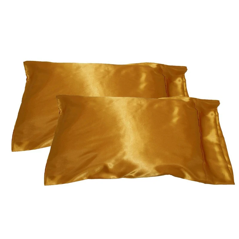 

Enipate Solid Upscale Ice silk satin Pillowcase Modern Simple Style Bed sets natural silk Minimalism pillow Smooth Cover