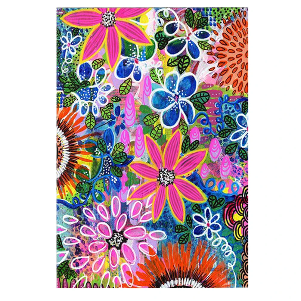 

DIY Diamond Painting flower jungle full Diamond Embroidery jungle flowers Diamond Mosaic flower world Cross Stitch Home Decor