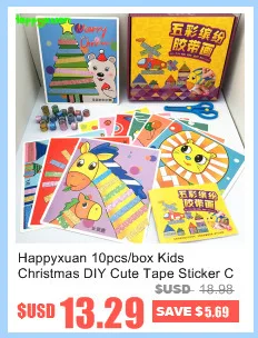 Happyxuan мультфильм бумага резки книги ручной работы красочная живопись подарочная коробка для детского сада образование творческие игрушки