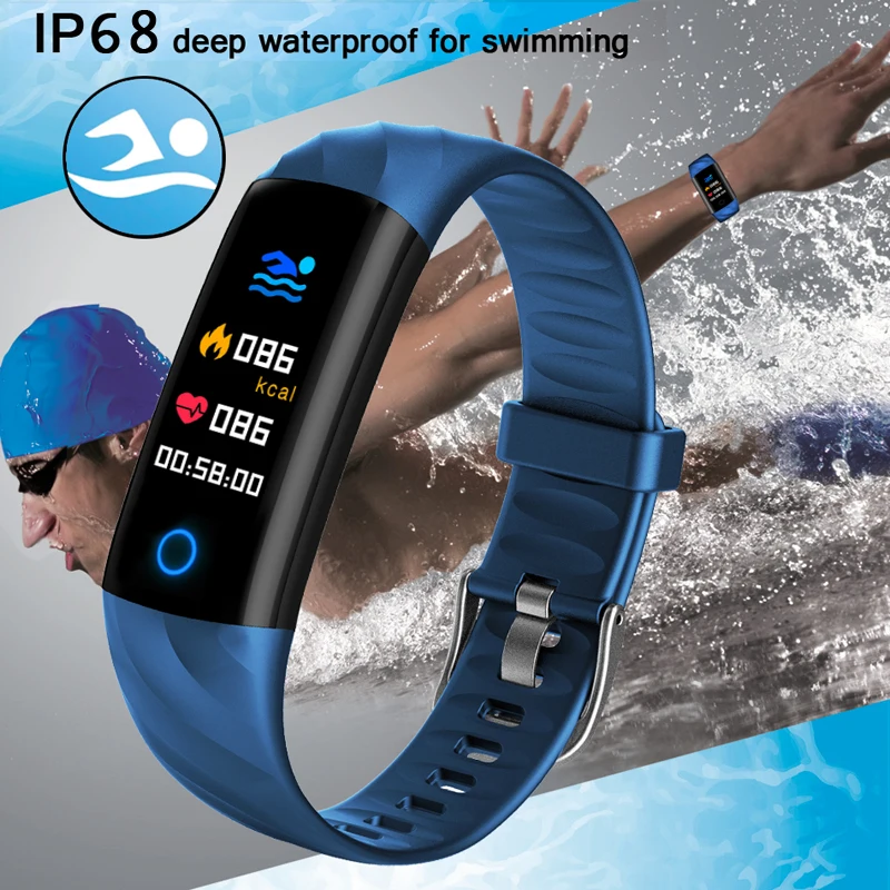 BANGWEI النساء ساعة ذكية الرجال IP68 للماء جهاز مراقبة اللياقة الرياضية متعددة الوظائف Smartwatch LED اللون اللمس ووتش Montre homm