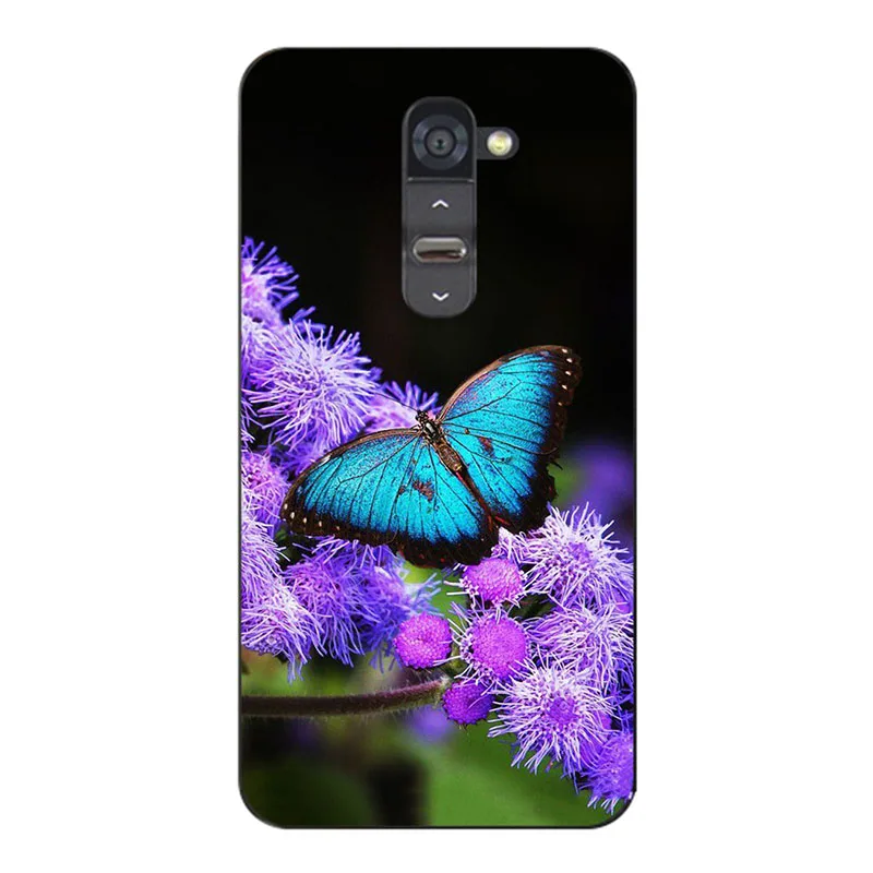 For LG G2 Cases Printing flower cats tiger silicone Phone Bag Case For LG Optimus G2 G 2 D802 D805 D801 Cover Stand Card Holder - Цвет: ZX21