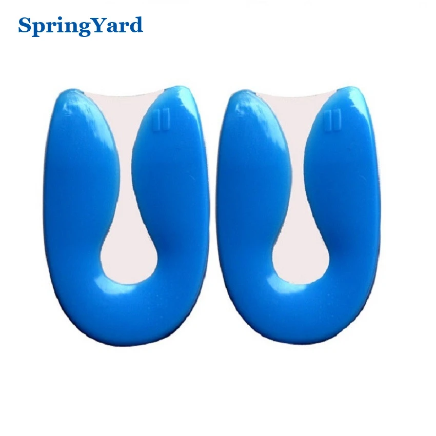 

100% Silicone Gel Men/Women U-Shape Plantar Fasciitis and Heel Spur Cushion Pad Heel Protector Shoe Inserts Insoles