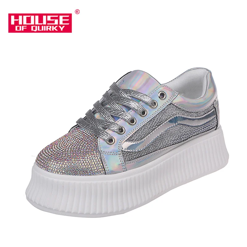 Купить Модная женская Вулканизированная обувь со стразами, повседневная ...