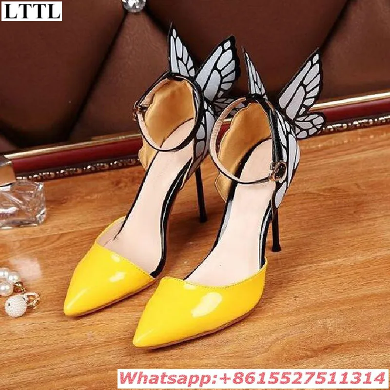 pumps with butterfly wings