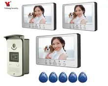 Yobang Security 7 Inches HD Doorbell Camera Video Intercom Door Phone System Security Camera Intercom Door Bell With Monitor