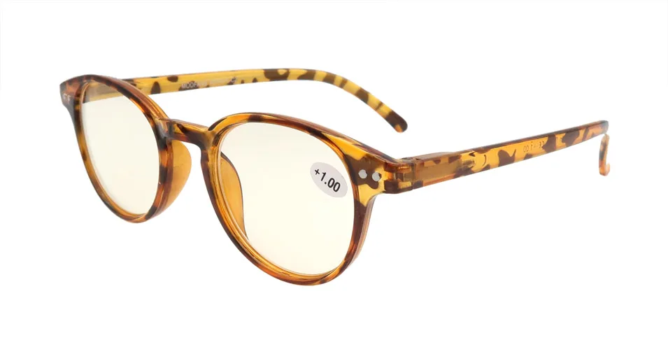 Круглые очки для чтения Анти blue ray для мужчин и женщин; модные туфли в стиле ретро тонированные очки для чтения высокого качества