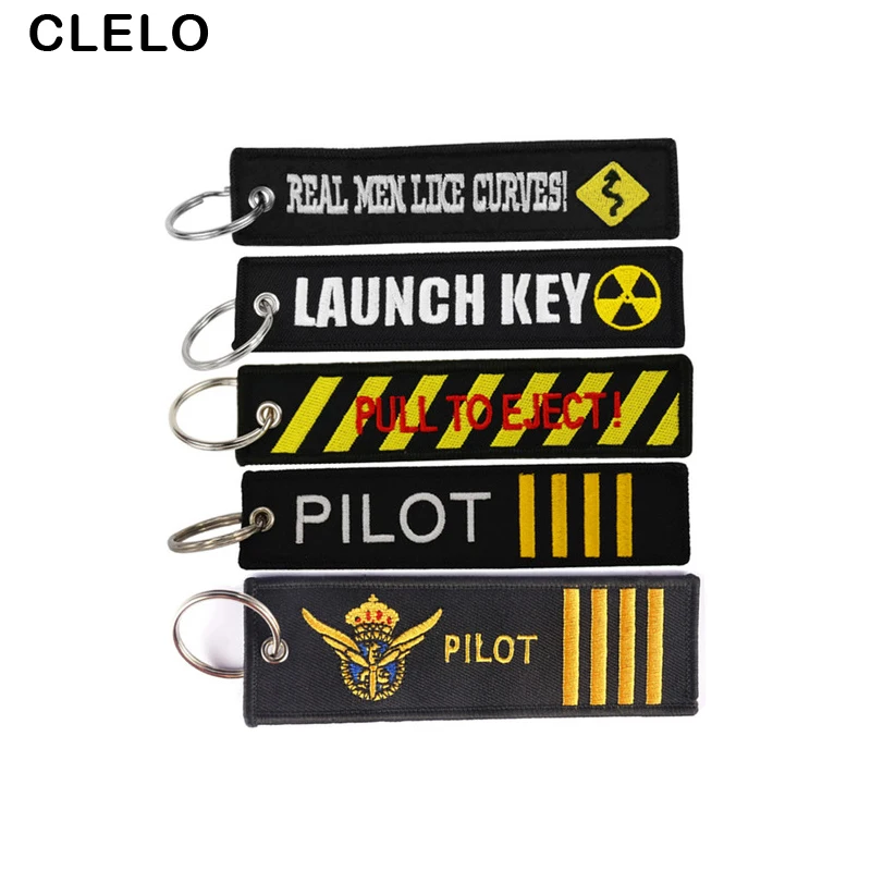 

CLELO Travel Accessories luggage tag with OEM Key Ring Chain Embroidery baggage Lables Travel bag tag For Aviation