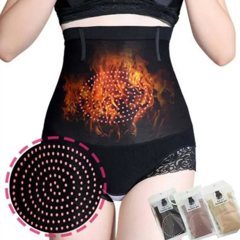 Women High Waist Trainer Body Shaper Underwear Dot Glue