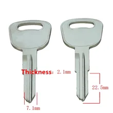 Uncut с канавкой справа ключа C310 болванки ключей 22,5 мм длина заготовки ключей для слесаря [20 штук]