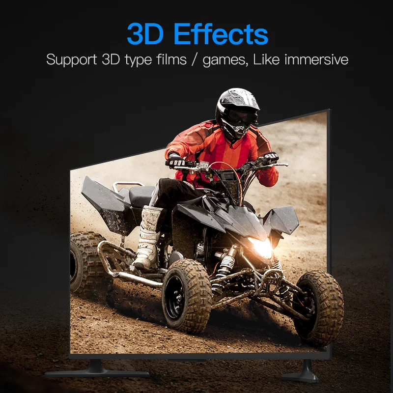 Vention высокоскоростной кабель HDMI 24 К позолоченные мужской 2.0 В 1 м 8 3D 1080 P для