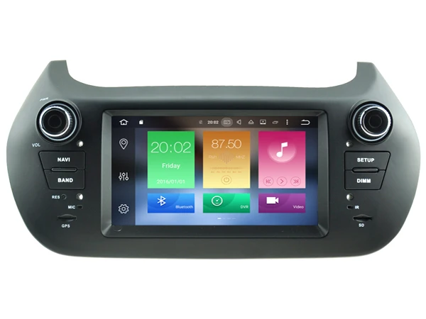 Discount Android 8.0 octa core 4GB RAM car dvd player for DECKLESS FIAT FIORION ips touch screen head units tape recorder radio with gps 3